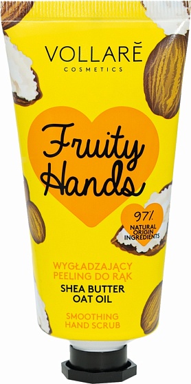 Скраб для рук Vollare Fruity hands разглаживающий с маслом Ши 50 мл
