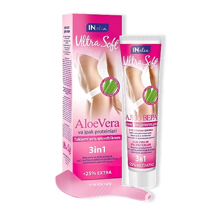 Inelia Ultra Soft Ультра-Мягкий Крем Депилятор  Для Депиляции С Алоэ Вера И Протеинами Шелка