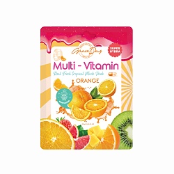 Маска для лица с апельсином Grace Day MultiVitamin Orange