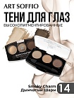 Тени для глаз Soffio Masters 14 Дымчатый Шарм · Smoky Charm